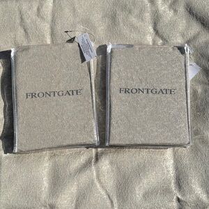 Frontgate Gold Bed Scarf & Shams - NWT